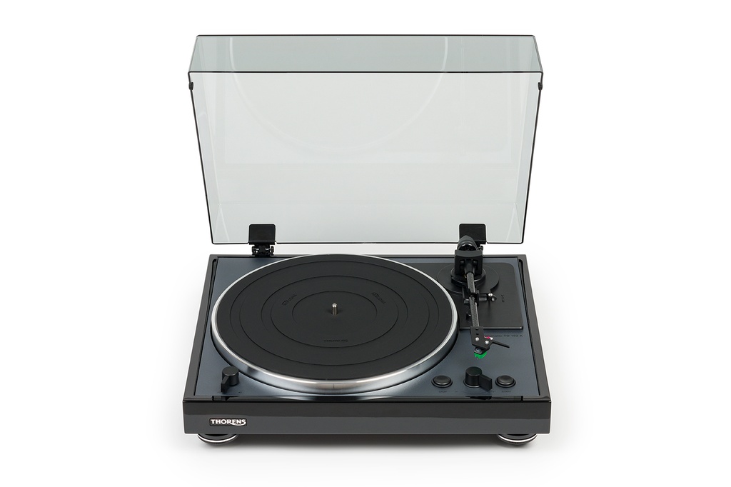 Thorens TD102A automatische platenspeler Carbon toonarm/AT VM95E