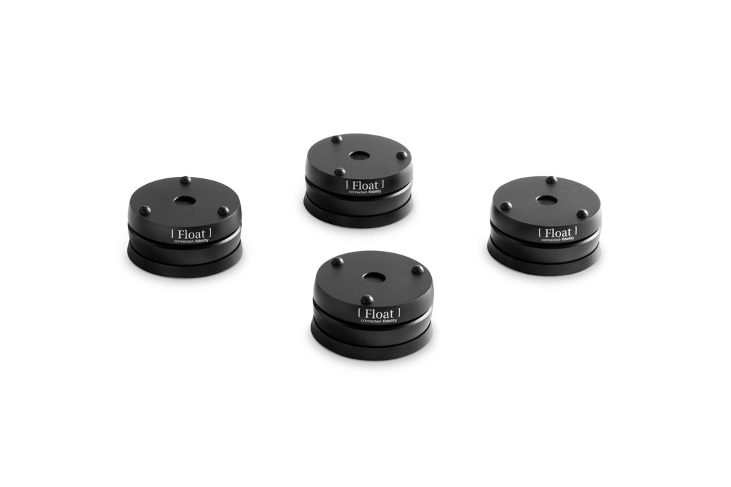 Connected-Fidelity FLOAT30 4x isolation pucks with coasters